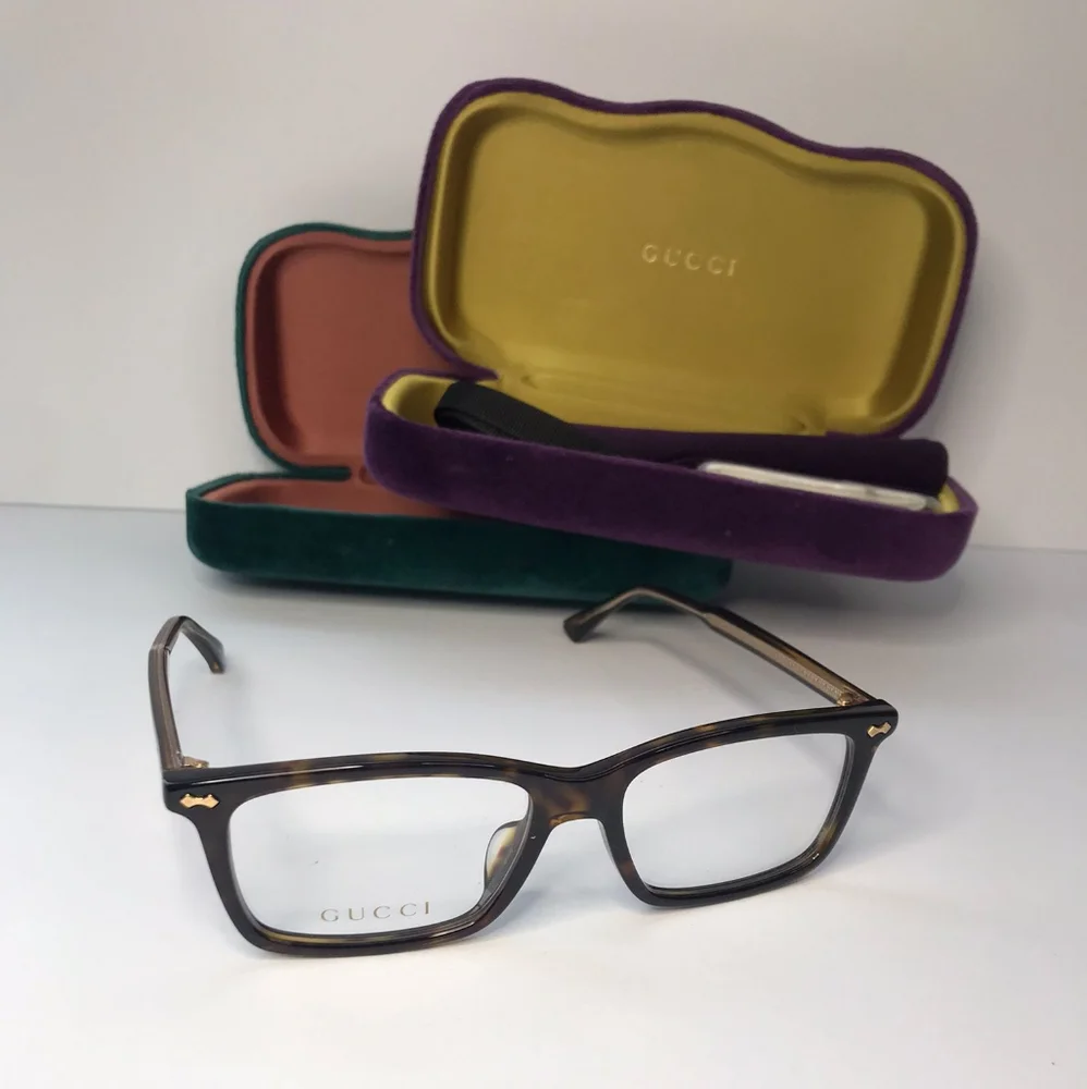 💯Original  Gucci Eyeglasses Frames GG0191OA 006 52-16-145 Havana Made in Italy